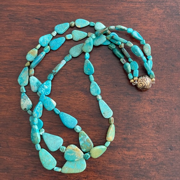 Studio Barse Jewelry - BARSE double stranded turquoise necklace